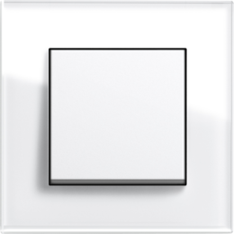 Touch switch, Gira Esprit, white glass/pure white glossy 