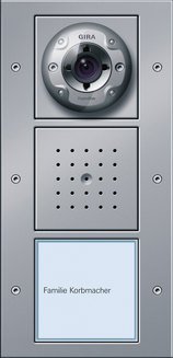 Door station video, Gira TX_44, colour aluminium