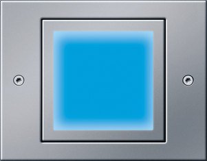 LED orientation light, Gira TX_44, colour aluminium