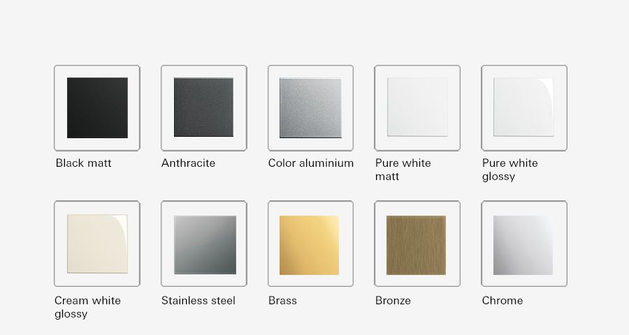 Inserts in ten colours