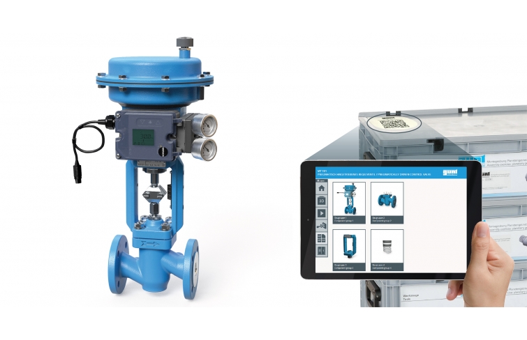 Assembly exercise: pneumatically driven control valve
